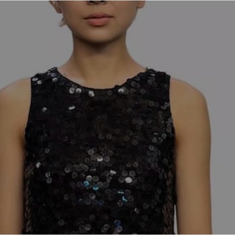 by next era Silk-Angora Sequin Knit Tank Size M (#2) - Picture 2 of 10
